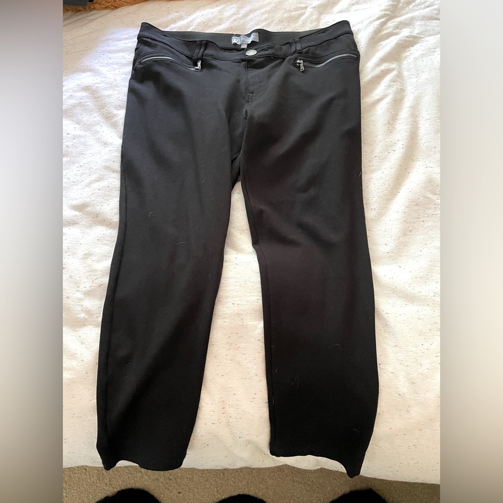 Wit & Wisdom Black Stretchy Skinny Knit Pants
